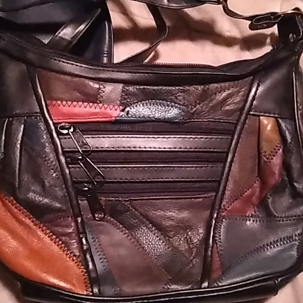 Patchwork Leather Handbag - image 1